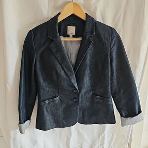 Halogen Nordstrom Dress Denim Look Jacket XS.      T032